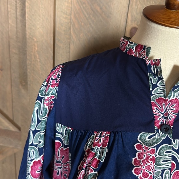 Vintage Jane M Hawaii tropical print dress / house dress - Picture 5 of 12